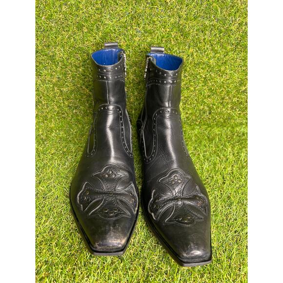 RARE Mark Nason Rock Lives Dragon Biker Distressed Cross 87595 Boots 10 - Picture 3 of 15